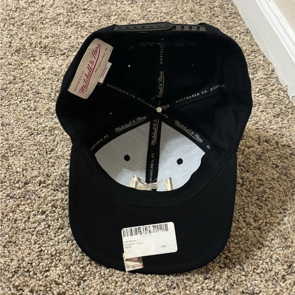 Mitchell & Ness LAFC Los Angeles Football Club Black Gold Adjustable hat NEW - Picture 3 of 5